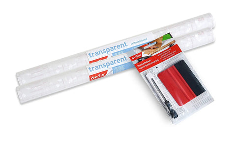 Self-Adhesive Privacy Window Film, 17 Inches By 78 Inches, Pearl, 2 Pack With Applicator for glass surfaces, includes installation tools.