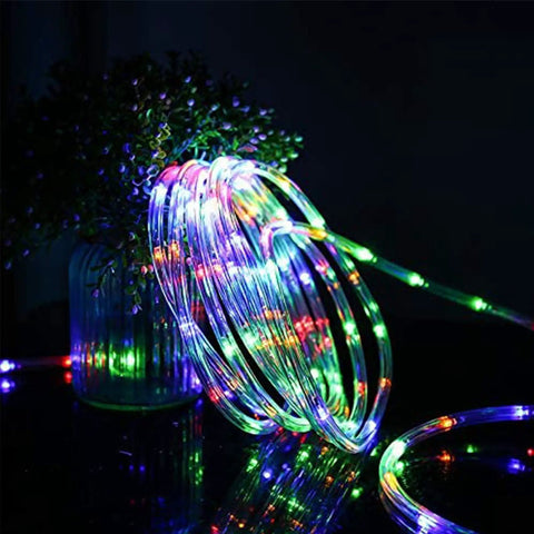 50ft 360 LED Rope Lights Outdoor Multicolor Waterproof Connectable Flexible Tube Lights With 8 Modes for Decor