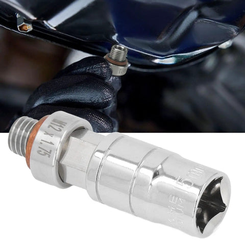 Heavy Duty Stainless Steel Oil Drain Plug Kit With Self-Tapping Design For Precision Engine Repair And Fixing Stripped Threads On Your Car Or Truck, M12x1.5