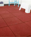 4 Pack 20x20 Inch Interlocking Rubber Floor Tiles 1 Inch Thick Non Slip Heavy Duty Mats for Indoor Gym Outdoor Play Areas