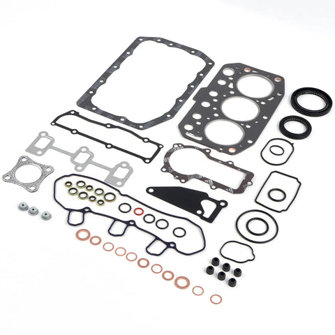 Straight Bolt On 3tnv70 Engine Overhaul Gasket Kit Ym11951501330 for Yanmar, showing various gaskets and seals.