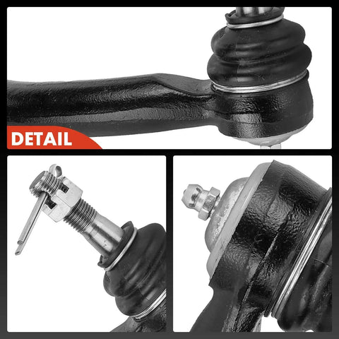 Front Outer Tie Rod End For Toyota Prius 2010 To 2015 And Lexus CT200h 2011 To 2017 Driver And Passenger Side Replacement Steering Linkage Easy Install Durable Performance close-up detail