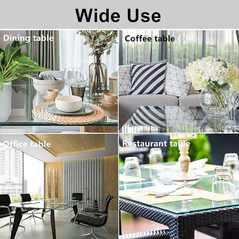 Anti Slip Silicone Table Bumpers 20 Pack For Glass Tables used on dining, coffee, office, and restaurant tables.