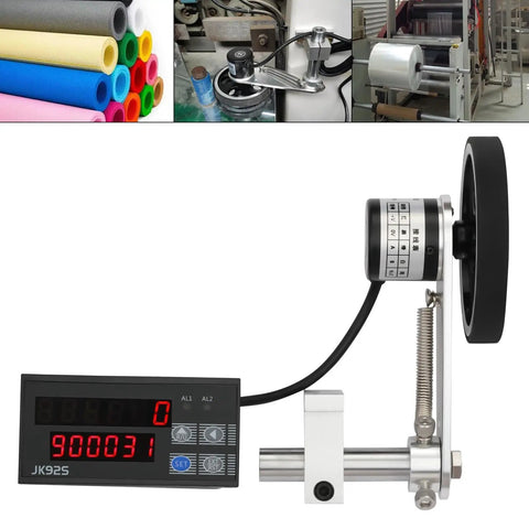 Slick Digital Roller Length Counter Loaded With Dual Relay Outputs And Dead Simple Setup Measures Feet Inches Meters Or Yards Up To 999999 Units