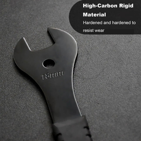 Ultra Slim Cone Wrench Set For Bicycles With Extra Narrow Jaws For Wheel Hub Cones And Axle Nuts Road And MTB Use 4 Piece Kit For Tight Cones And Quick Adjustments showing high-carbon material detail