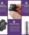Premium M8 X 20mm Male Threaded Star Knobs Two Pack Heavy Duty Quick Grip Thumb Screws close-up of smooth grip surface.