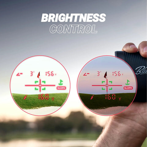 Series 4 Ultra Golf Rangefinder With Slope Switch Black brightness control with high precision laser and flag lock to 350 yards