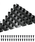 Go To Golf Club Wall Mount Kit 28 Pack DIY Storage Rack Organizer ABS Hangers With Screws display