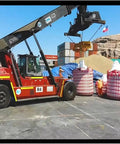 Heavy Duty Cargo Lifting Net 1.5x1.5m Flat Sling Hoist Net Reusable 300Kg Load Capacity Tough Transport Rigging Solution in use at site