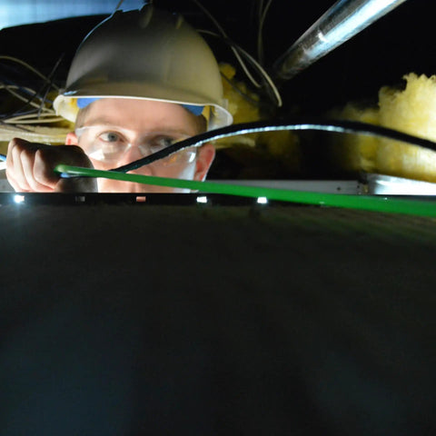 Glow Fish Rod Wiring Kit Includes 18 Feet Non Conductive Fiberglass Rods With Bullet Nose, Hook And Plastic Tube For Running Wire Through Ceilings Attics Floors And Crawl Spaces, Easy Turns And Great Low Light Visibility in attic