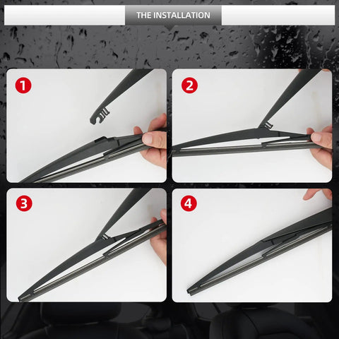 Mazda CX5 Rear Wiper Arm And Blade Set Replacement 2013 To 2025 installation steps with durable rubber blade