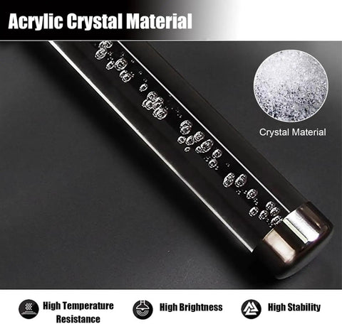 Dang Solid Clear Acrylic Handrail Kit For Indoor Stairs And Porch With Heavy Duty Stainless Brackets and Non Slip Grip, close-up of acrylic material.