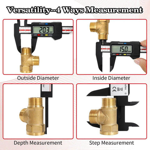 Digital Caliper Measuring Tool - Electronic Ruler - Large LCD Screen - Buy Bearings online - Fast US Shipping