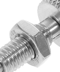 Close-up of Heavy Duty Retractable Spring Plunger Kit Stainless Steel Locking Pins Knurled Grip Handle detail.