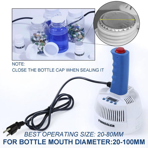 Heavy Duty Induction Heat Sealer Straight Shooter Bottle Cap Capping Machine for Aluminum Foil Films with jars and controls