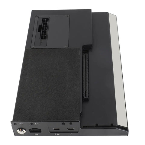 High Performance External GPU Dock For Thunderbolt 3 And 4 With USB4.0 40Gbps, PCIe 3.0x4 Enclosure, top view showcasing ports and connectors.