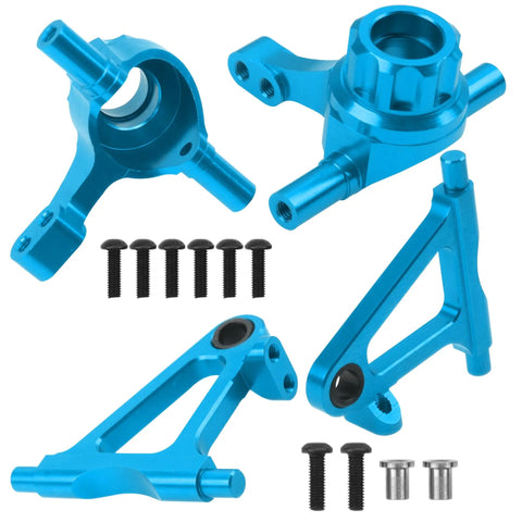 Beefy Aluminum Steering Knuckle Kit And A-Arms Suspension Upgrade For TT-02 1/10 RC Car with bolts and mounts