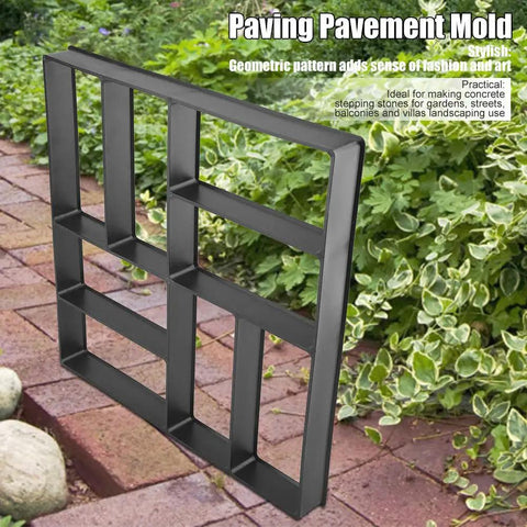 Reusable Concrete Molds For Walkways And Patios DIY Path Maker Paver Molds with rounded edges for stepping stones on garden path