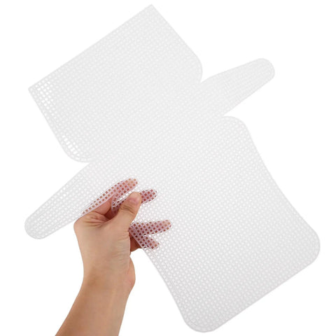 Three Sets Plastic Mesh Sheet Purse Making Kit With Metal Accessories For DIY Bag Crafting, Crochet, Quilting And Sewing Projects, Easy To Personalize And Create Dope, Unique Handbags, white mesh sheets