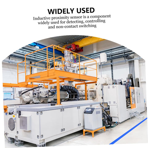Industrial equipment setup for Inductive Proximity Sensor CHE18-8NA-A710 with bracket NPN normally open three wire metal detection.