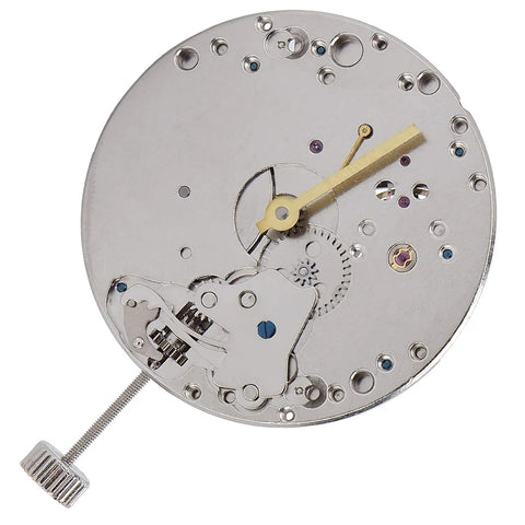 ST3600 Mechanical Watch Movement Replacement Part For Repairing And Restoration, 17 Jewels visible close-up