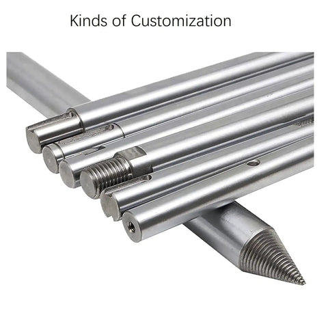 Two Pack 8mm x 1000mm Linear Rods Chrome Plated Case Hardened Smooth Shafts For Precision Motion Guide Rails, customizable ends