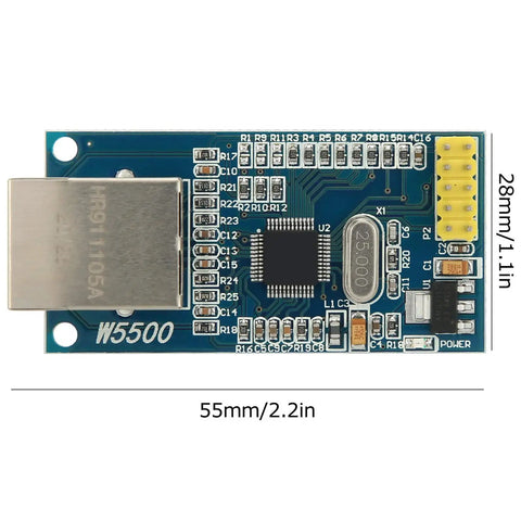 W5500 Ethernet Module For Microcontrollers With Hardware TCP IP Stack And SPI Interface Ten And Hundred Mbps Auto