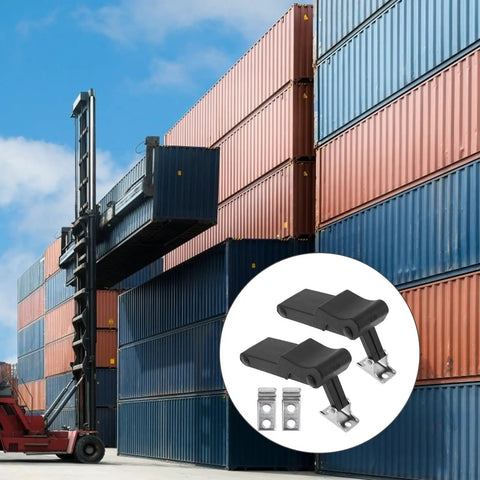 Heavy Duty Black Door Latch With Rubber Handle And Steel Hook Perfect For Outdoor Boat Trunk Cooler And Cabinet Drawers Flexible Over Center Design That Holds Tight And Stays Put mounted on shipping containers.
