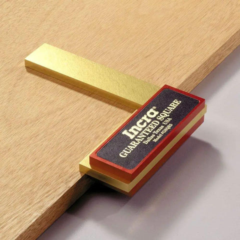 Pro Grade 7 Inch Precision Square For Woodworking And Metalworking, Heavy 1/4 Inch Solid Alloy Body With 3/4 Inch Thick Integrated Handle