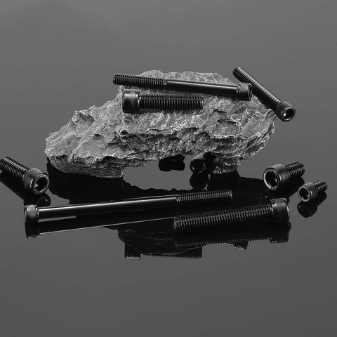 Heavy Duty 3/8 16 X 2 Inch Socket Head Cap Screw Bolts, 20 Pcs 304 Stainless Steel 18 8, Full Thread Black Oxide Coating on display.