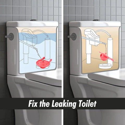 Durable 3 Inch Toilet Flapper Replacement Compatible With TOTO G Max And Thu Models shown fixing leaking toilet mechanisms.