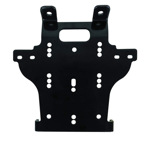 Honda TRX500 ATV Winch Mount For Foreman And Rubicon Fits 2000 To 3600 Lb Winches With 4 Hole And 2 Hole Mount Patterns Black