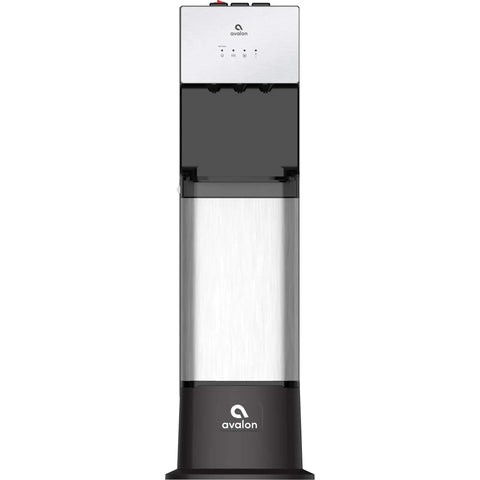 Height Extender Base For Bottom Loading And Bottleless Water Coolers, Adds 10 Inch Pedestal, Black Finish, Front View