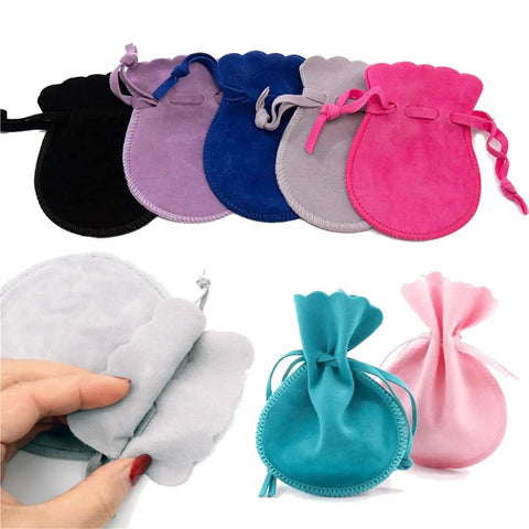 Colorful Small Velvet Jewelry Pouch Drawstring Bags Set of 60 for Rings and Earrings Gift Ready Packaging and Display Storage