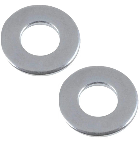Thrust washers from Beefed Up Front Wheel Hardware Kit With Hub Caps And Thrust Washers Including E Clips For Lawn Gear Rebuilds