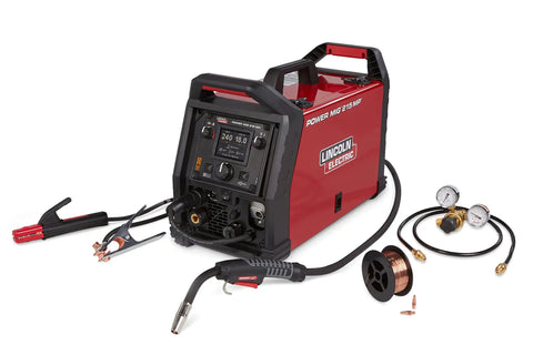 Multi Process Welder For Home Shop Use With MIG Flux Cored Stick And DC TIG Dual 120V And 230V Power ergonomic portable case