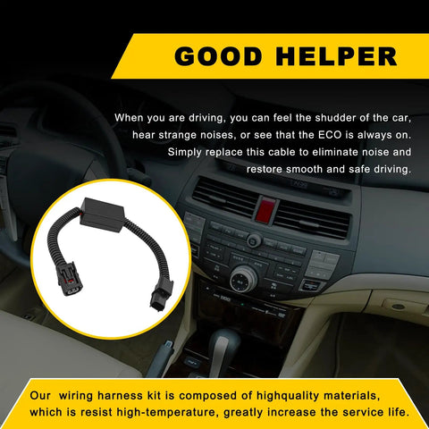 Muzzler Harness Disable Kit For Honda 3.5L V6 Engines displayed with interior view of car dashboard and text description