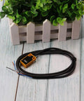 3 Pack TL W5MC1 5mm Inductive Proximity Sensor 3 Wire NPN DC 6-36V Detection Switch with long cable on wooden surface