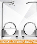3 Inch Universal Exhaust Clamp With Hanger For Cars And Trucks Heavy Duty Muffler Bracket Galvanized Steel Construction