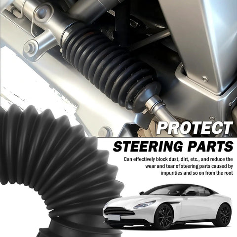 Installed Two Pack Extended Tie Rod Inner Boot Kit With Expander Tool And Cable Ties, Dustproof Rack And Pinion Boot