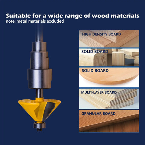 Carbide Router Bit Set Twenty Four Piece With One Quarter Inch Shank for woodworking DIYers and pros, suitable for wood types.