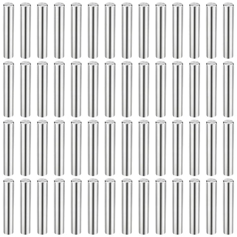 Pro Grade 72 Pack 3Mm Dowel Pins Set In Hardened Bearing Steel For Locating And Positioning, High Precision Alignment Pins For Engineering