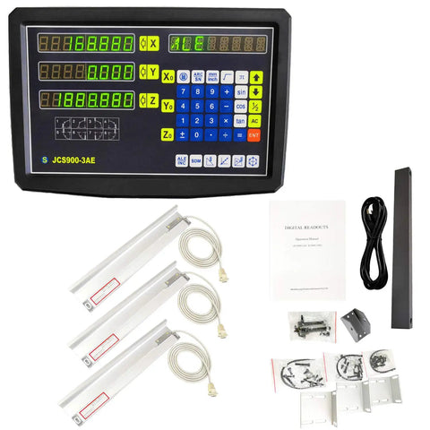 2 To 3 Axis Digital Readout DRO Encoder For Milling Lathe In Aluminum 750mm Travel Scale 30 Inch Length Part 324 RZ Pro Grade DRO Upgrade For Metalworking Machines kit