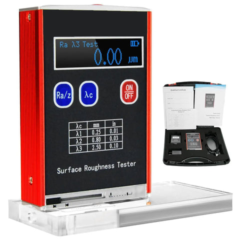 Pro Grade Surfaces Roughness Tester Portable Profilometer With Display Digital Surfaces Gauge 0.01 Micrometers OLED 256x64