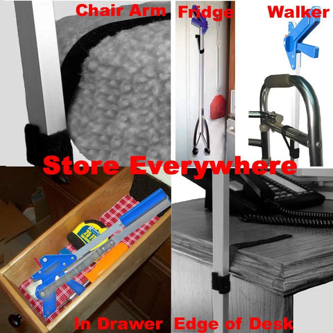32 Inch EZ Reacher Pro Plus Grabber With Thumb Lock, 6 Lb Capacity, 4.5 In Wide Fingers, 90 Degree Swivel, Heat Resistant Silicone Tips, Ideal Reach Tool For Seniors, Post Op Recovery, And Everyday Accessibility