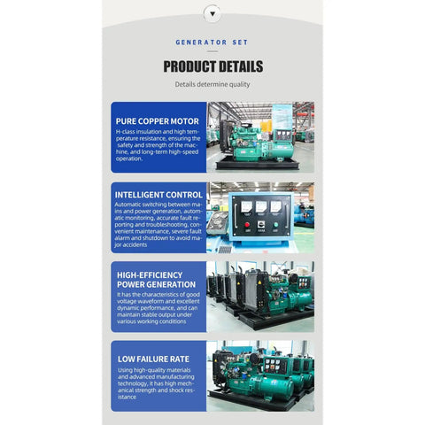 Beefed Up Portable Heavy Duty Generator Set For High Power Silent Operation And Reliable Backup Power For Factory Home Outdoor Jobs And Industrial Use With A Stable Electric System product details
