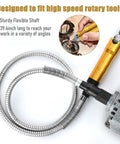 Beefy 6.5mm Flex Shaft Rotary Tool 1000W 30000 RPM Workhorse with flexible shaft for metalworking and carving