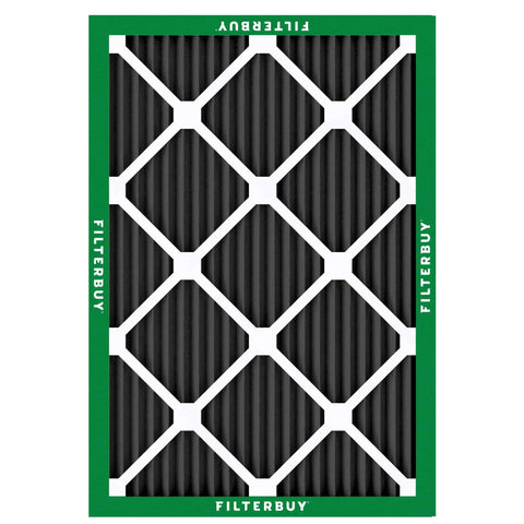 MERV 10 Odor Busting and Allergy Defense Air Filter With Activated Carbon Electrostatic Pleated Replacement for HVAC Systems