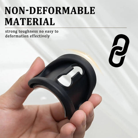 Close-up of a hand holding a non-deformable silicone lock protector from the 4 Pcs Car Door Latch Guard Covers Silicone Lock Protectors for Noise Reduction and Quiet Close Universal Exterior Car Accessories for Smoother Door Closures And No More Clunk Noise