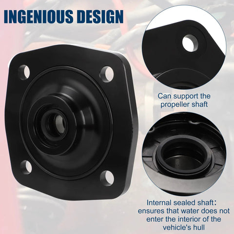 Heavy Duty Drive Shaft Bearing Housing Assembly For Kawasaki PWC Replacement, black, supports propeller shaft, ensures dryness.
